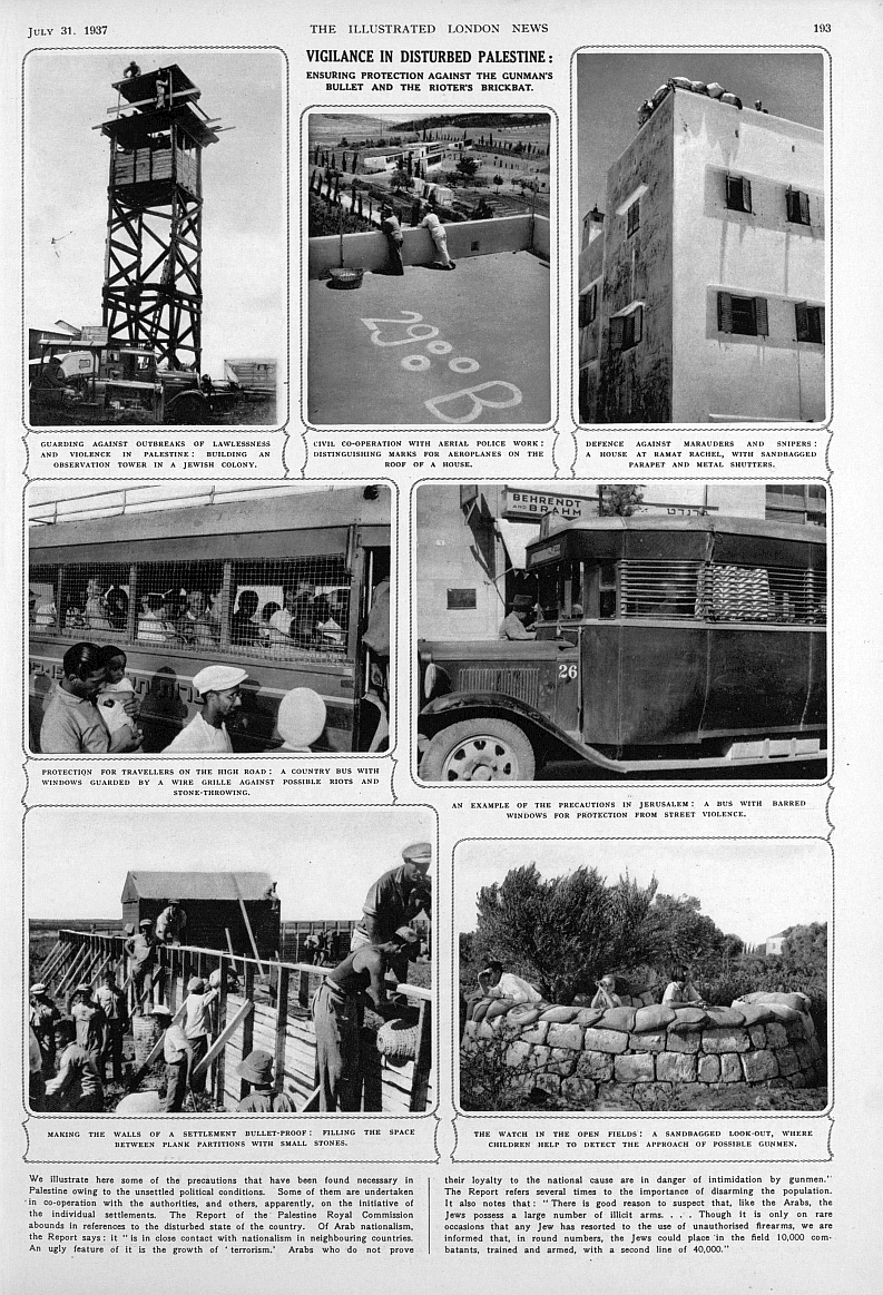 vivilance in disturbed palestine
